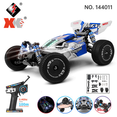 WLtoys 144011 Fast RC Car,Max 65KM/H,1:14 Off-Road Racing Vehicle,with LED Light