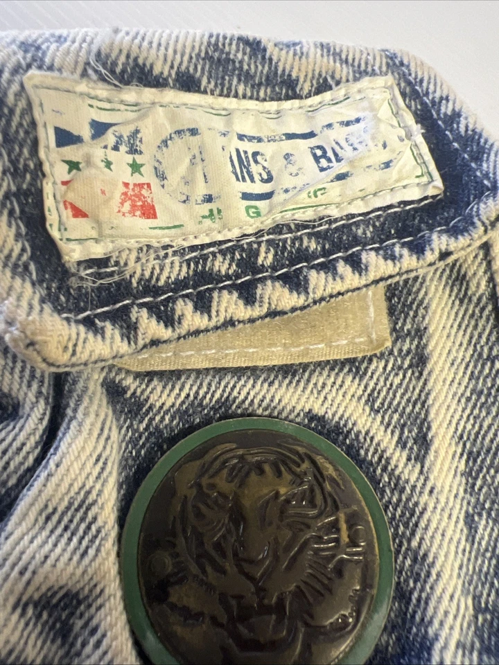 Riñonera vaquera vintage años 80 azul lavado ácido Foto 4 de 4