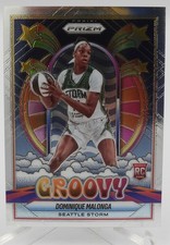 2025 Panini Prizm WNBA Dominique Malonga RC Groovy SP #8 Seattle Storm