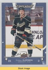 2017-18 Upper Deck Compendium Blue Gustav Olofsson #134 READ w3v