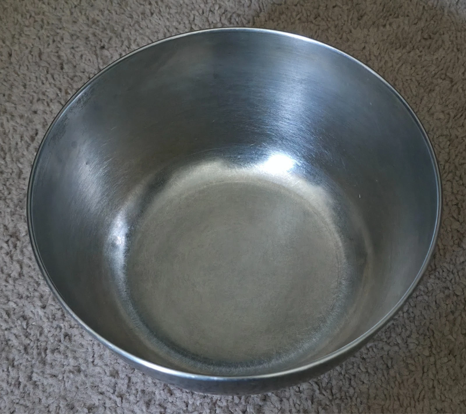 Large Hamilton Beach Stainless Steel Mixing Bowl 8.5x5" Vintage Made In USA