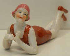 Figurine Bathing Beauty Sexy Art Deco-German Style Art Nouveau Style Porcelain
