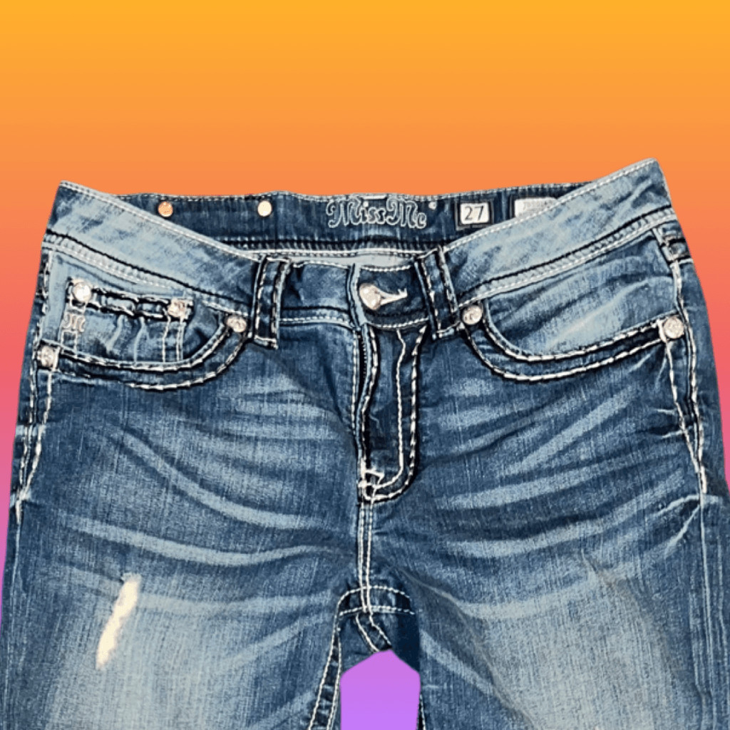 BKE Miss Me Boyfriend Denim Capris Size 30” #71 image 2