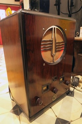 Altes TSF Radio Ducretet Thompson C9 Super Heterodyn Mahagoni passend bluetoot