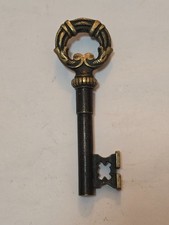Vintage Messing Schl&uuml;ssel Korkenzieher Flaschen&ouml;ffner 60er 70er Jahre 15 cm