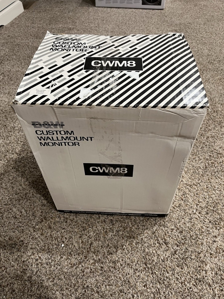 New Pair B&W Bowers & Wilkins CWM8i In-Wall Monitor Speakers 8