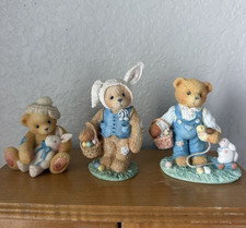 Cherished Teddies Figurine Lot of 5 Easter Resin 1994