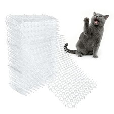 Clear Scat Mats for Cats 16 x 13 Inch, 12 Pack Transparent Cat Spike Mat with...