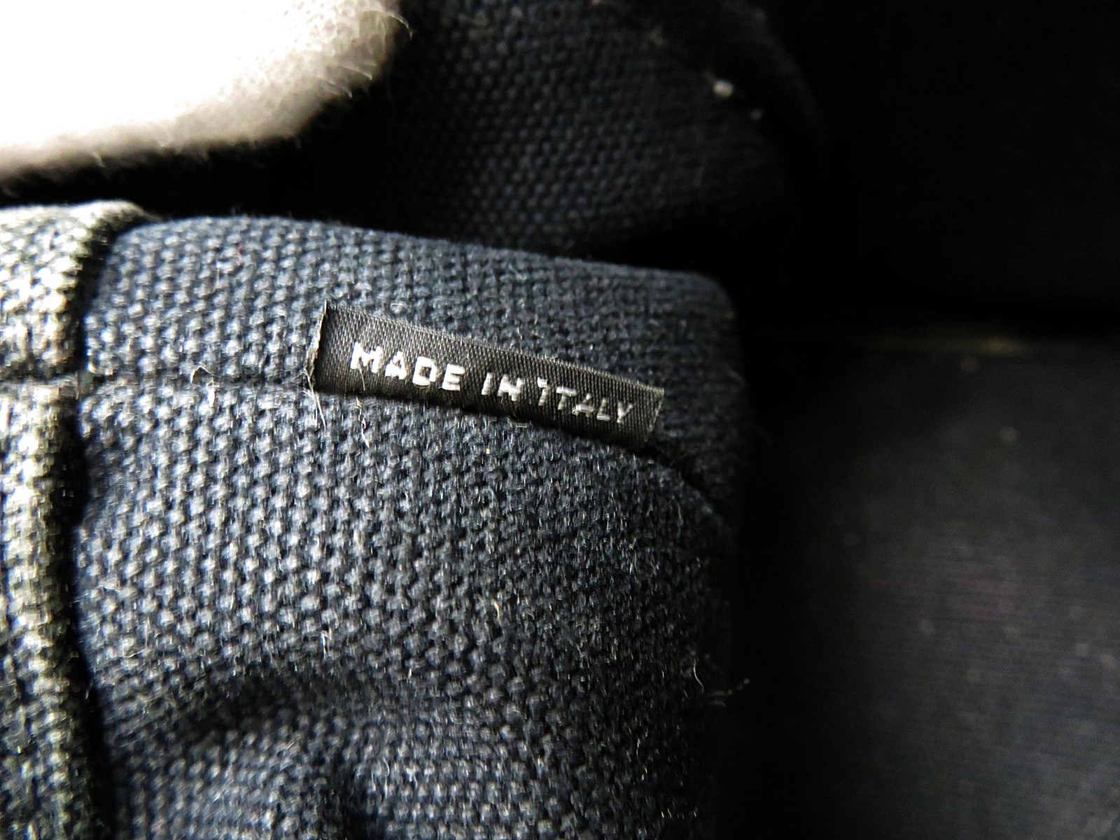 Auth PRADA Canapa Black Canvas 2-Way Shopping Hand Shoulder Bag Purse #62736 thumbnail 22