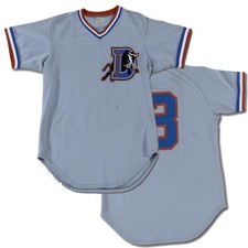 Custom Movie Bull Durham LaLoosh #37 Davis #8 Jerseys Stitched Gray