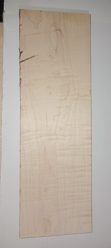  Figured CURLY MAPLE  15/16 " X 7 1/8 " X 21 3/4" GUITAR,LUTHIER, CRAFT #186