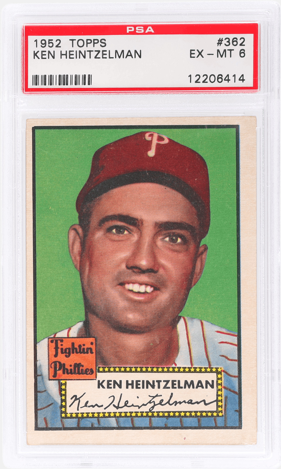 1952 Topps Ken Heintzelman #362 PSA 6
