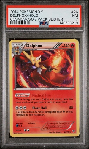 Delphox graded PSA 7 for sale on eBay