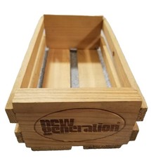 VTG NEW GENERATIONS Napa Valley Box Company 12 Cassette Tape Wood Storage Holder