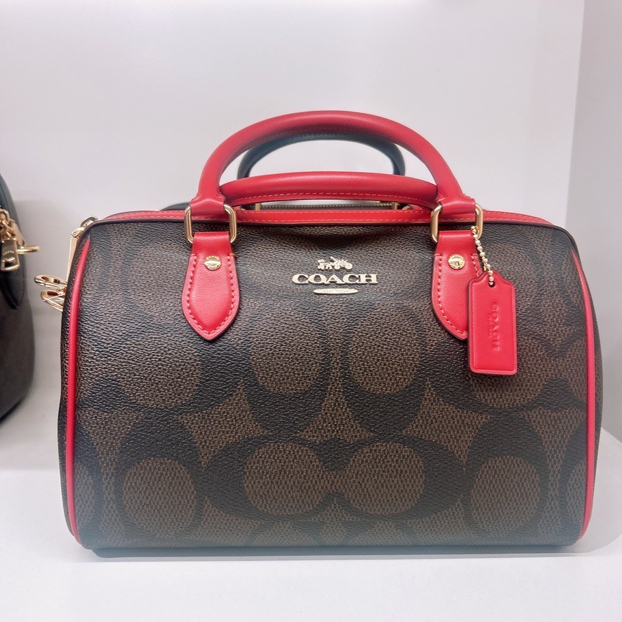 NWT Coach Rowan Satchel In Signature Canvas CV961/CV962/cw376