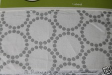 Circo Fitted Crib Sheet gray circles toddler bed sheet cotton new