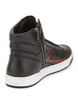 100% AUTHENTIC NEW MEN PRADA BLACK SIDE ZIP HIGH TOP SNEAKERS 7/US 8 — photo 3