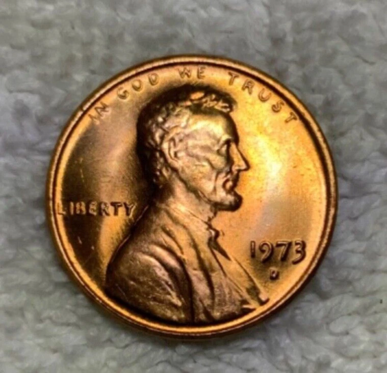 1973 D Lincoln Memorial Penny 1 Cent RD Uncirculated Stunning - Image 2 of 4