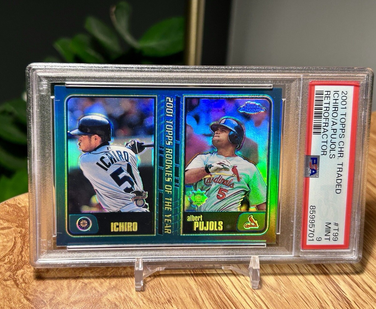 PSA9 2001 ルーキー イチロー TOPPS CHROME