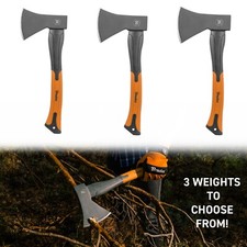 Hardened Steel Axe Hatchet Chop Wood Tree Branches Log Splitting Garden Tool
