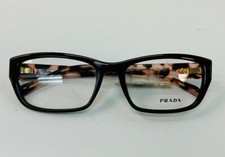 AUTHENTIC PRADA EYEWEAR EYEGLASSES FRAMES- VPR 18O DHO-1O1 DARK BROWN / TORTOISE
