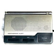 Radio Shack Vtg Weatheradio Alert 12-240 Weather Radio 3 Channel Battery -Tested