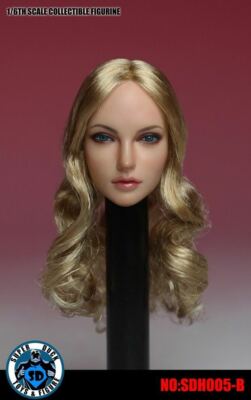US 1/6 Beauty Girl women Head Sculpt For 12'' Female PH TBL Figure Body Model Toy