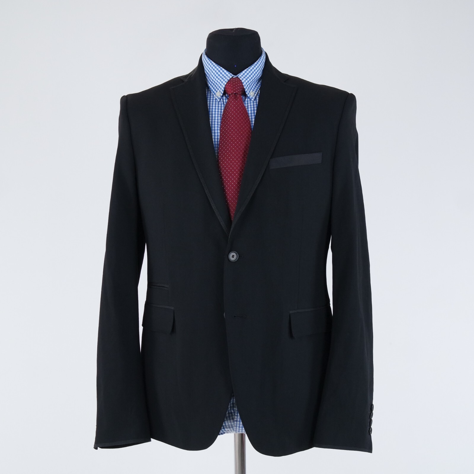 Mens ZARA Blazer 40R UK Size Black Wool Sport Coat Designer Jacket eBay