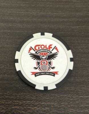 Golf Aggressive Poker Chip Golf Ball Marker - New - Ships Fast