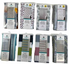 Shower Curtain or Liner PEVA Comfort Bay 70 X 72" Designer Print Odorless 313AF