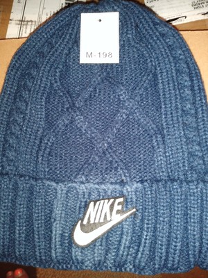 navy blue nike beanie