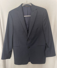 Michael Kors Suit Jacket Boys 18 Blue Wool Single Breast Double Vent 2 Button