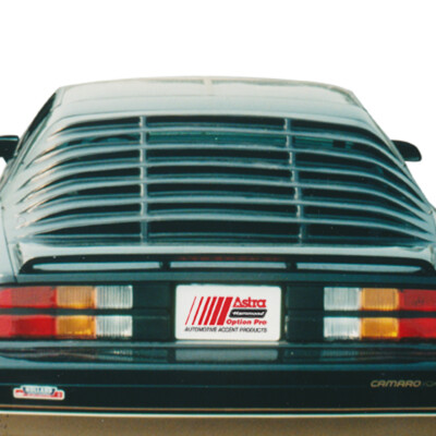 82-92 Pontiac Firebird ASTRA HAMMOND 1-piece Textured ABS Rear Window Louver