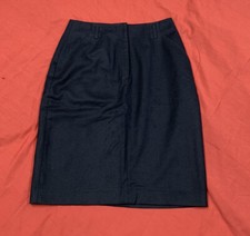 JG Hook Navy 100 Wool Skirt Lined Women's Size 8