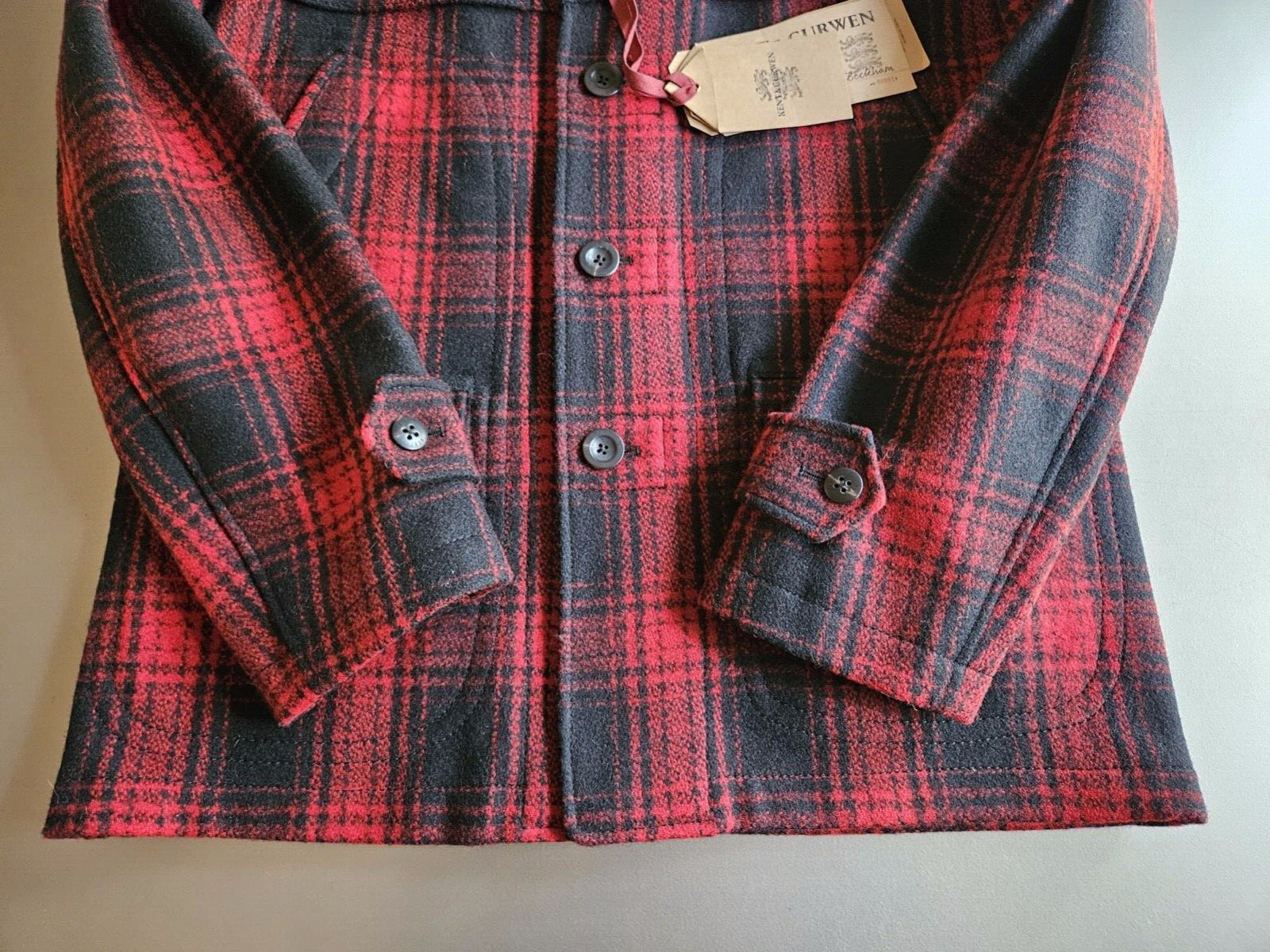 Kent & Curwen David Beckham Italian Made Fur Collar Wool Car Coat; Rare+Awesome! image 10