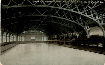 Elysium, Largest Ice Skating Rink in the World, Cleveland, Ohio, Postcard