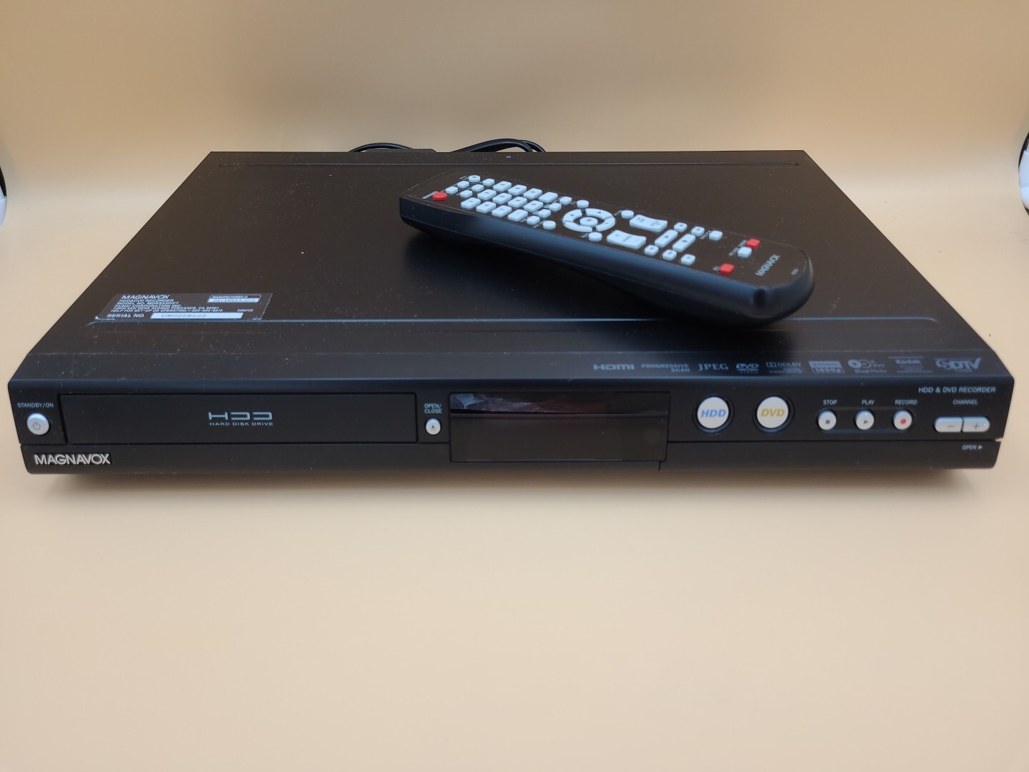 Dvr Tuner Recorder Magnavox MDV2100/F7 Dvd Player W