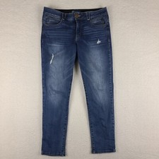 Democracy Jeans Womens 8 Ab Solution Skinny Ankle Jegging Dark Wash Blue