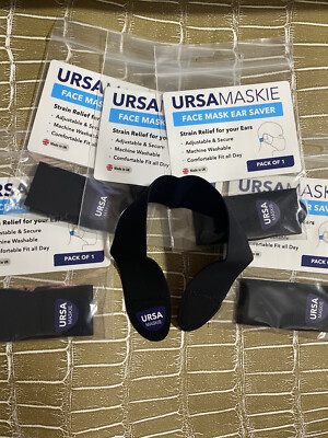URSA Face Mask Ear Saver Strap Ear Protection 5 Pk Adjustable Comfortable Fit