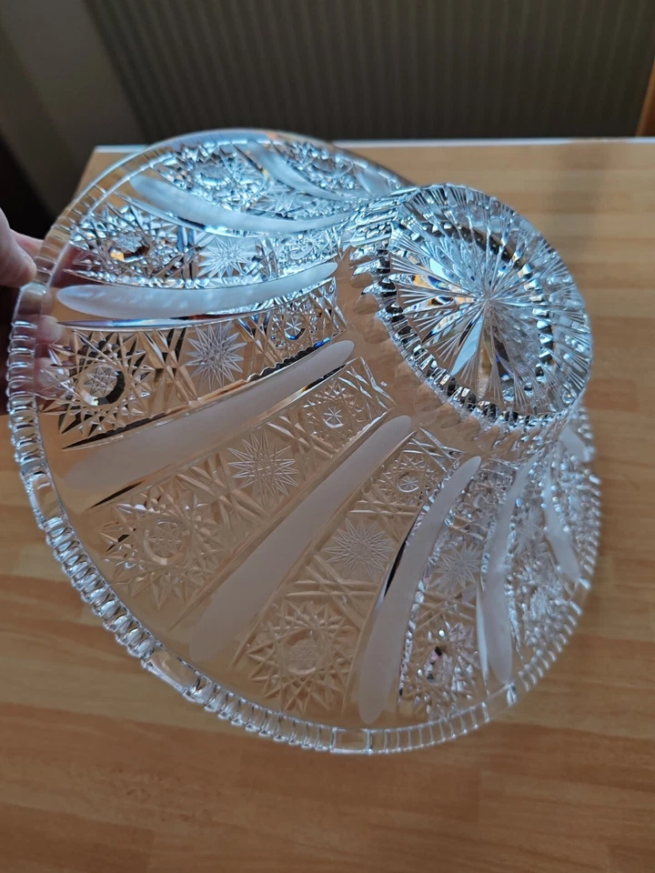 Porta Frutta IN CRISTALLO VETRO, CIOTOLA, VASO, - VINTAGE - Immagine 2 di 4