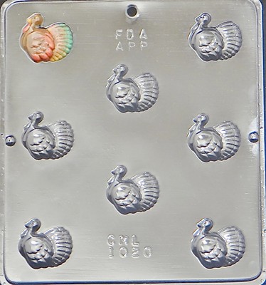 Turkey Bite Size Piece Chocolate Candy Mold Thanksgiving 1020 NEW