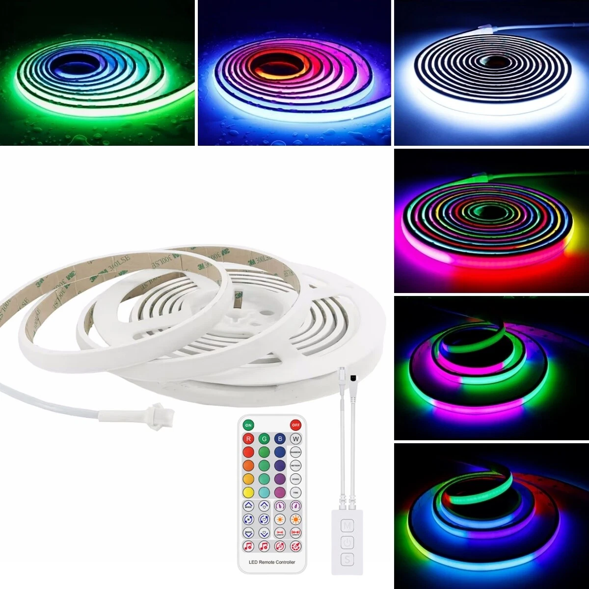 3M 720Leds/m Addressable RGBIC LED Neon Light Strip 24V IP68 In/Outdoor Decor
Opens in a new window