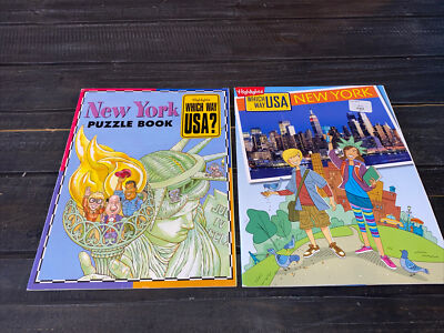 Which Way Usa New York Puzzle Book And Workbook with Map