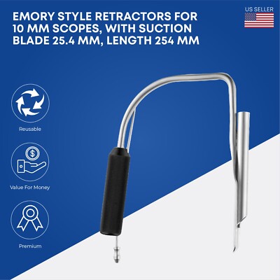 EMORY Style Retractor with Suction Blade Plastic Surgery Instruments German