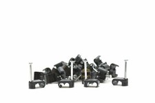 25 X Black Dual Shotgun coax Cable Clips For WF65 / CT63 Sky + Plus HD Twin Clip