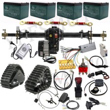 Front Rear Drive Axle Kit 1000W 1500W Differential Motor Wheel Track ATV Quad US