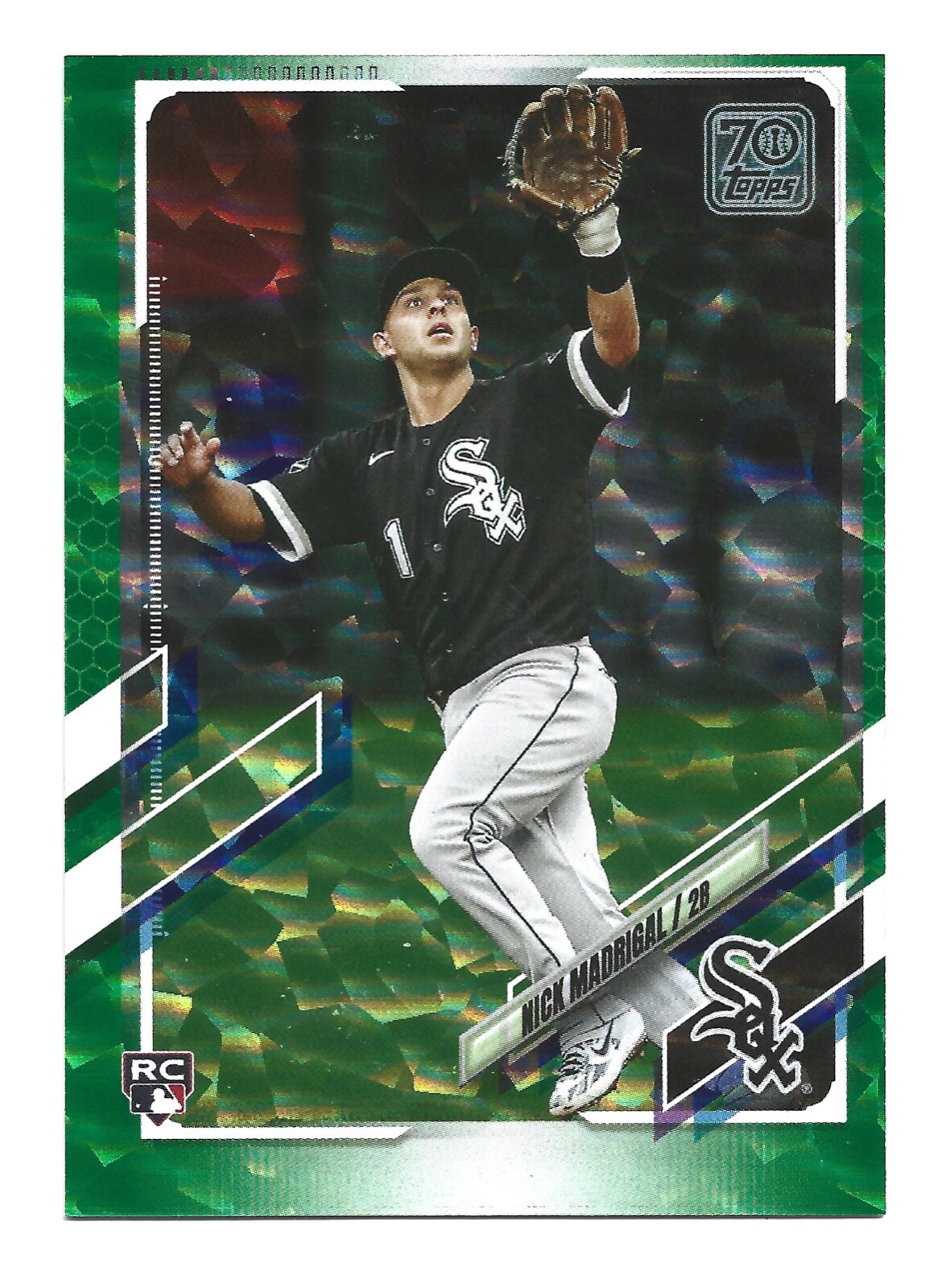 /499 Green 2021 Topps #197 RC Nick Madrigal Chicago White Sox Baseball Card
