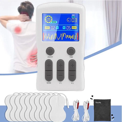 Wiederaufladbar TENS Gerät EMS Reizstromgerät Neurotherapie SCHMERZLINDERUNG - Bild 4 von 4