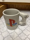 Vintage PlayStation Controller Handle Ceramic Coffee Mug Cup Gray Official EUC