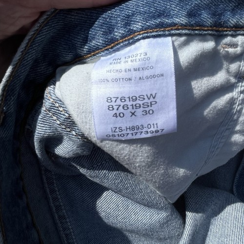 Jeans uomo Rustler 40 x 30 cotone blu denim - Foto 7 di 7
